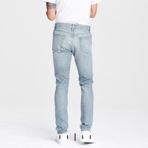 Rag & bone Fit 1 Low-Rise Fire Island Extra Slim Fit Light Indigo Jeans - Picture 4 of 16